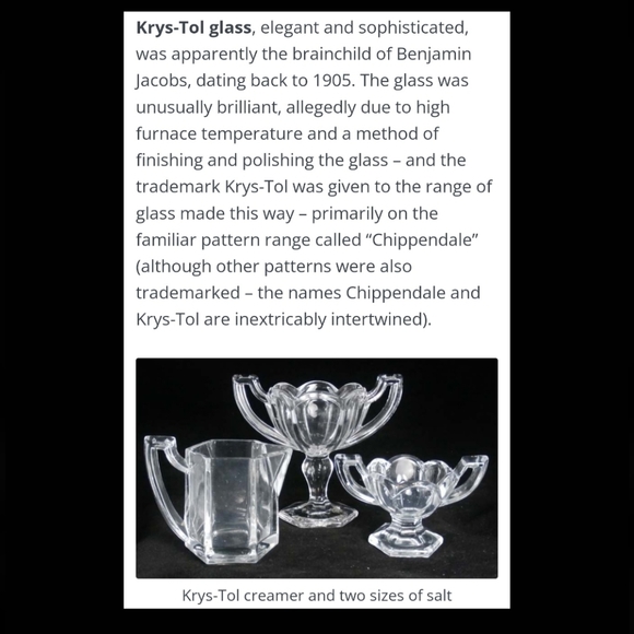 Early 1900’s Central Glass Works-(Krystol) Pedestal Dish Salt Dip/Cellar/Eyewash - Picture 11 of 16